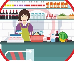 Кассир продавец кыз керек