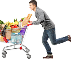 Сотрудники в крупный маркет. Рядом с домом.