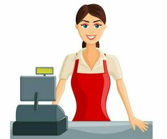 напарницу киргизку в магазин продавцом