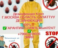 ДЕЗИНФЕКЦИЯ КЛОП ЖердешГ.МОСКВА ОБЛАСТЬ✅ САПАТТУУ ДЕЗИНФЕКЦИЯ 100%‼️ ✅ГАРАНТИЯ✅ СТАЖ 6 Жыл///24/7✅‼️