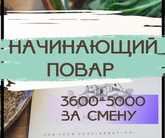 Требуется повар без опыта, каждую неделю оплата