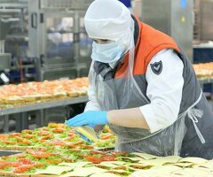 Сотрудники на пищевое производство