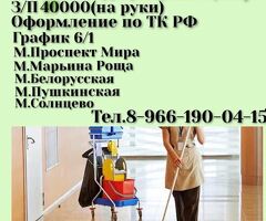 Уборщица в мед. центр