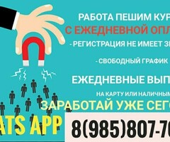 Курьер выходного дня. Ежедневная оплата.