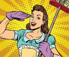 Уборщица на 4 часа