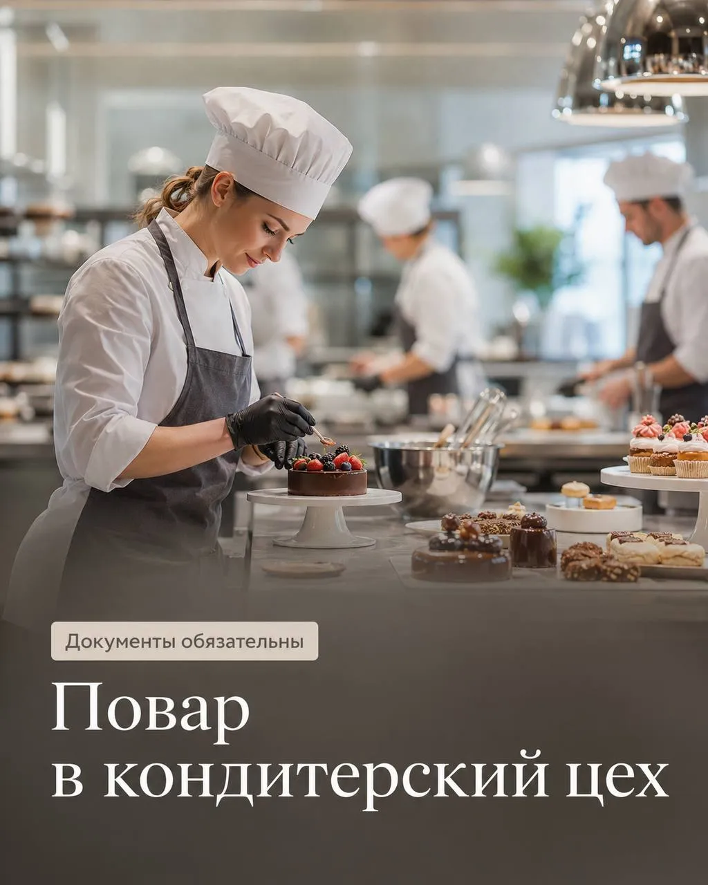 **ПОВАР НА КОНДИТЕРСКИЙ ЦЕХ** **От 5