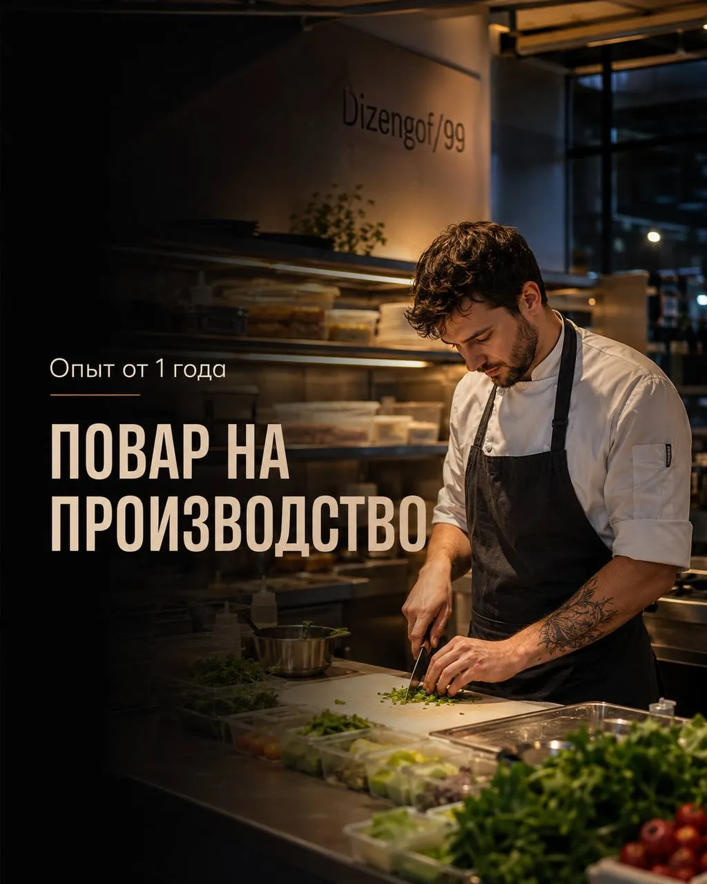 **ПОВАР НА ПРОИЗВОДСТВО** **От 6 000₽/смена**
