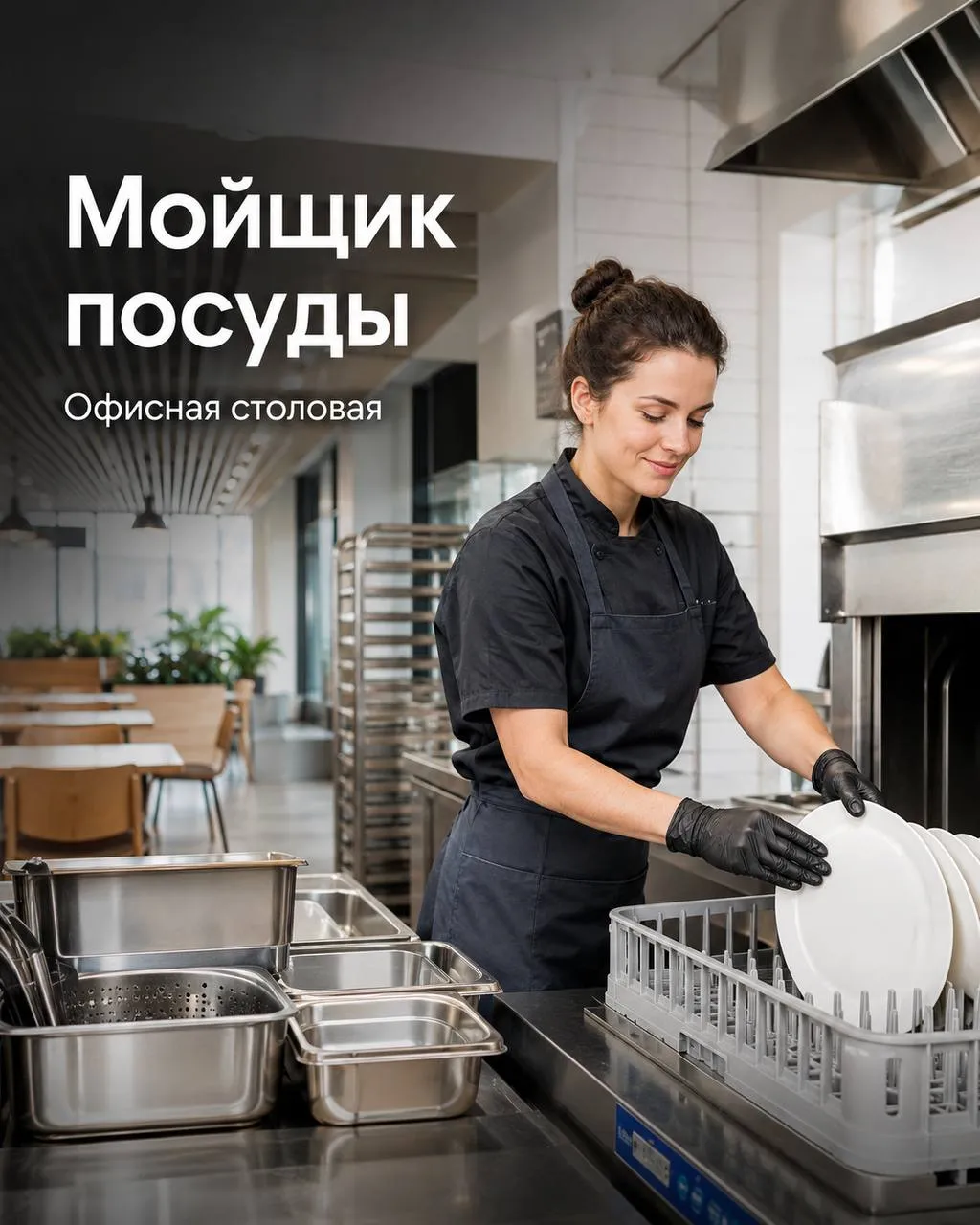 **МОЙЩИК ПОСУДЫ** **От 80 000₽ +