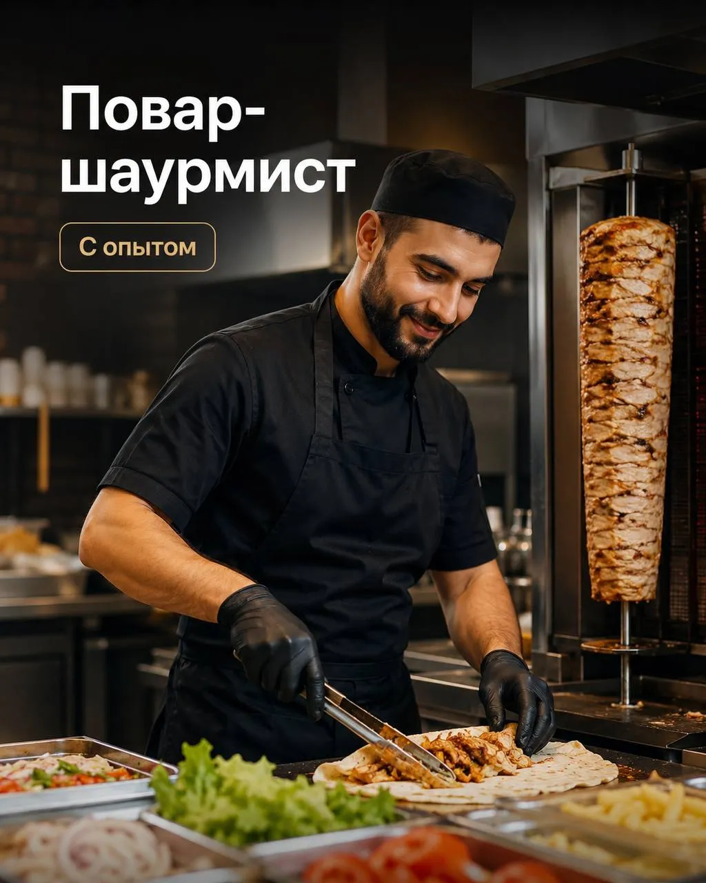 **ПОВАР ШАУРМИСТ** **От 4 500₽/смена** __Прямой