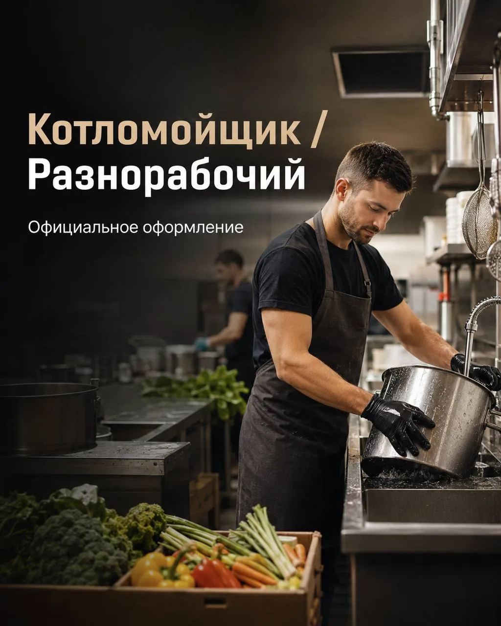 **КОТЛОМОЙЩИК-РАЗНОРАБОЧИЙ** **От 3 000₽/смена** __небольшой ресторан__