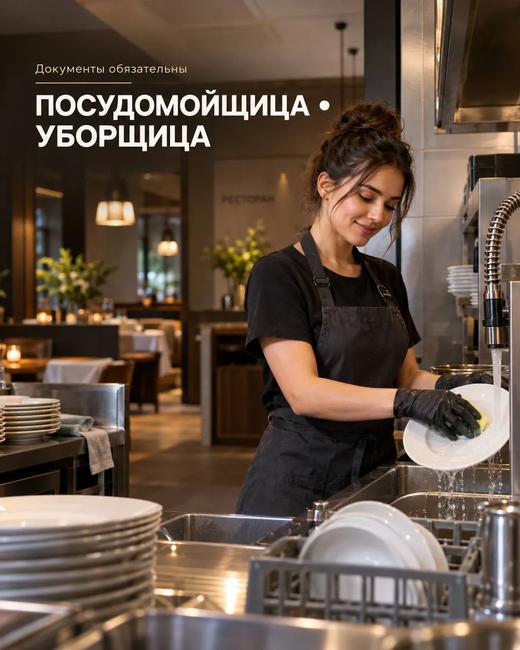 **ПОСУДОМОЙЩИЦА-УБОРЩИЦА** **От 4 000₽/смена** __Ресторан «Пивница»__