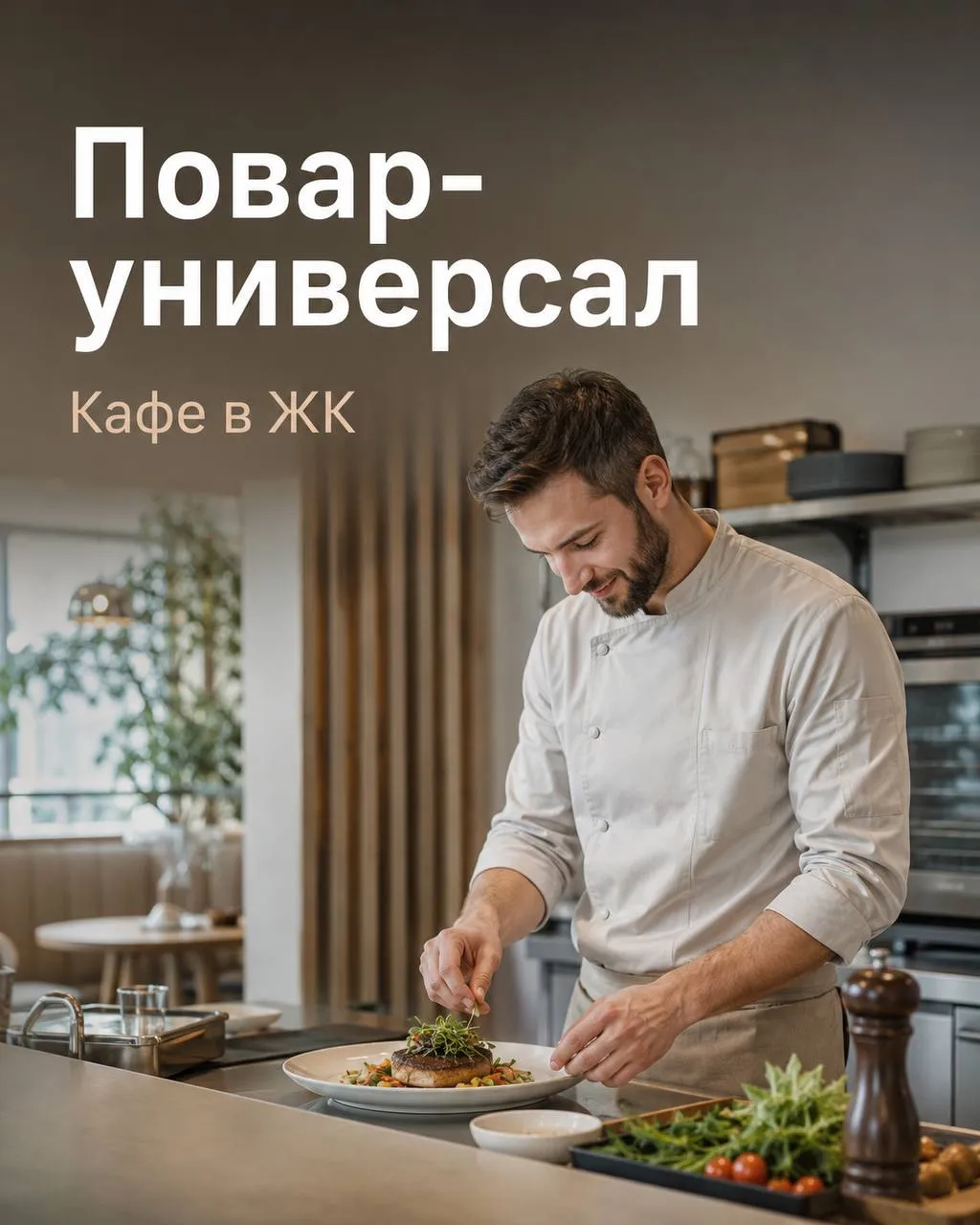 **ПОВАР-УНИВЕРСАЛ** **От 6 000₽/смена** __кафе__ •