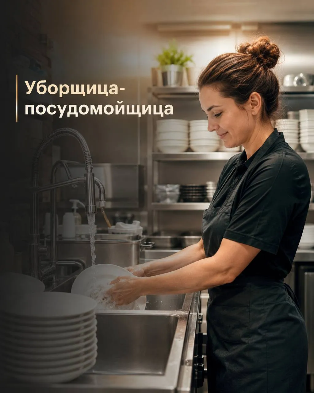 **УБОРЩИЦА-ПОСУДОМОЙЩИЦА** **От 350₽/ч** __Прямой работодатель__ •