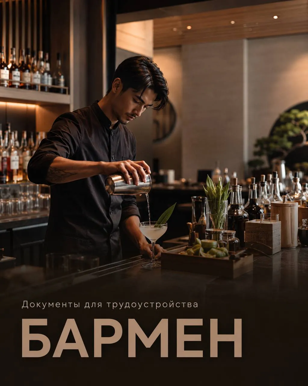 **БАРМЕН** **От 5 000₽/смена + 1%