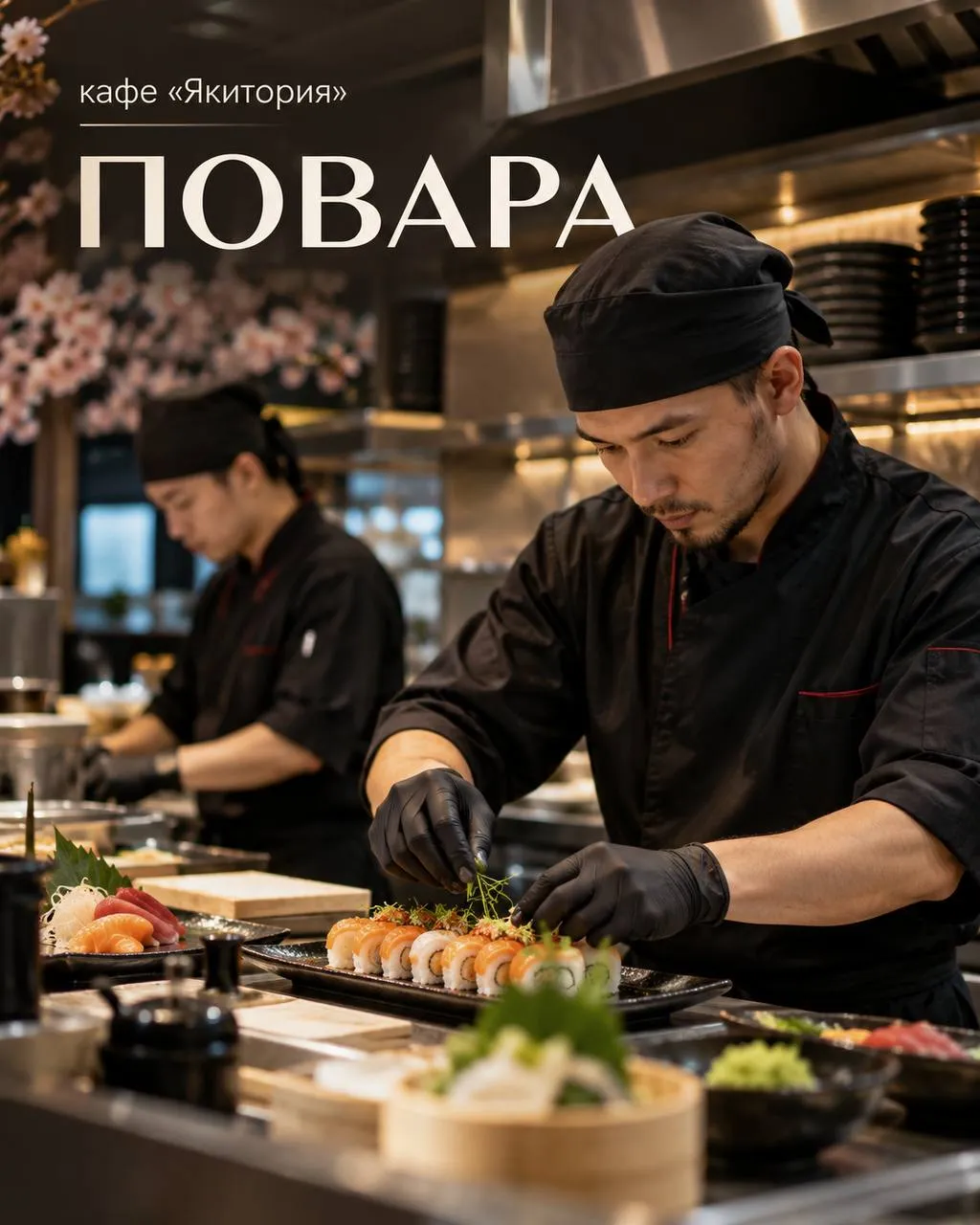 **ПОВАР** **От 120 000₽** __Кафе «Якитория»__