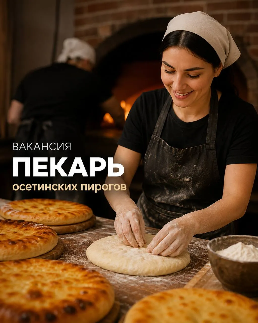 **ПЕКАРЬ ОСЕТИНСКИХ ПИРОГОВ** **От 80 000₽**