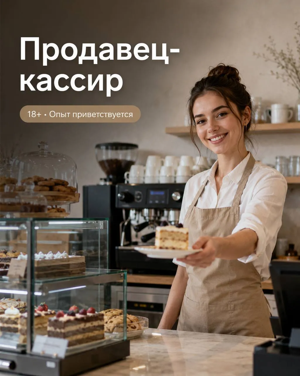 **ПРОДАВЕЦ-КАССИР** **От 3 500₽/смена** __кондитерская__ •