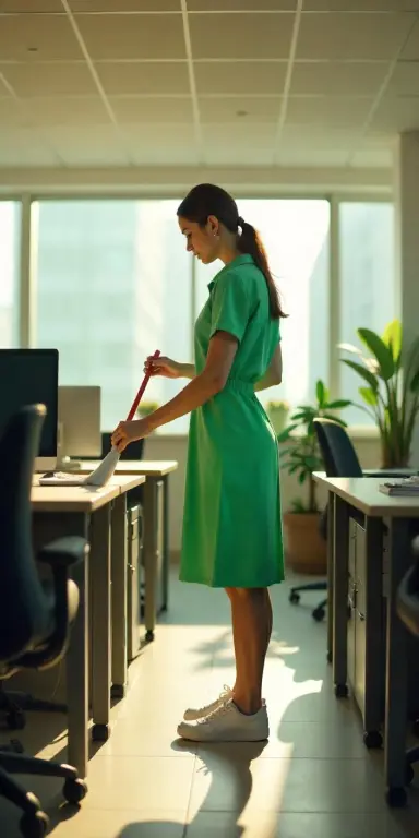 Уборка в офисной организации