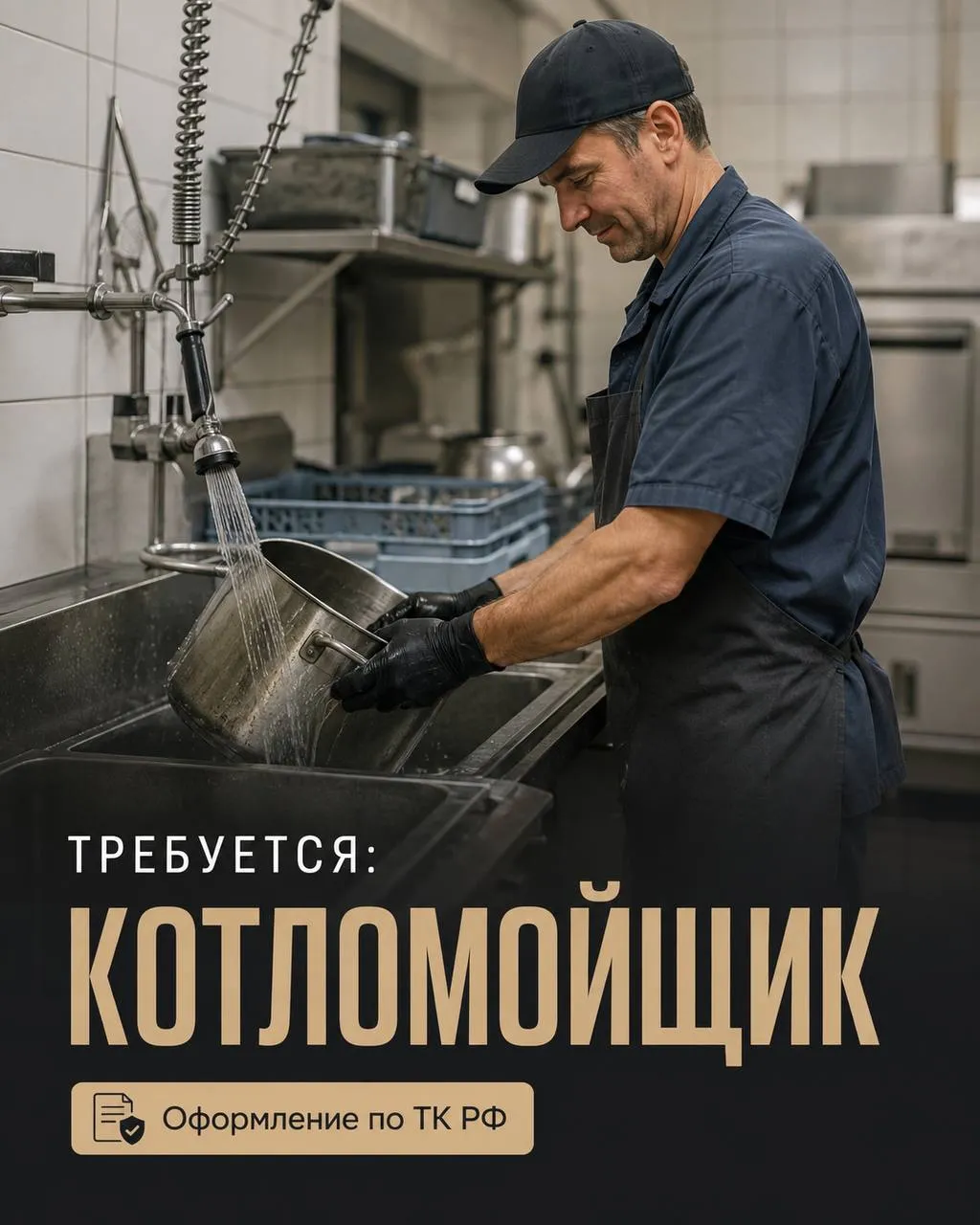 **КОТЛОМОЙЩИК** **От 5 000₽/смена** __столовая__ •