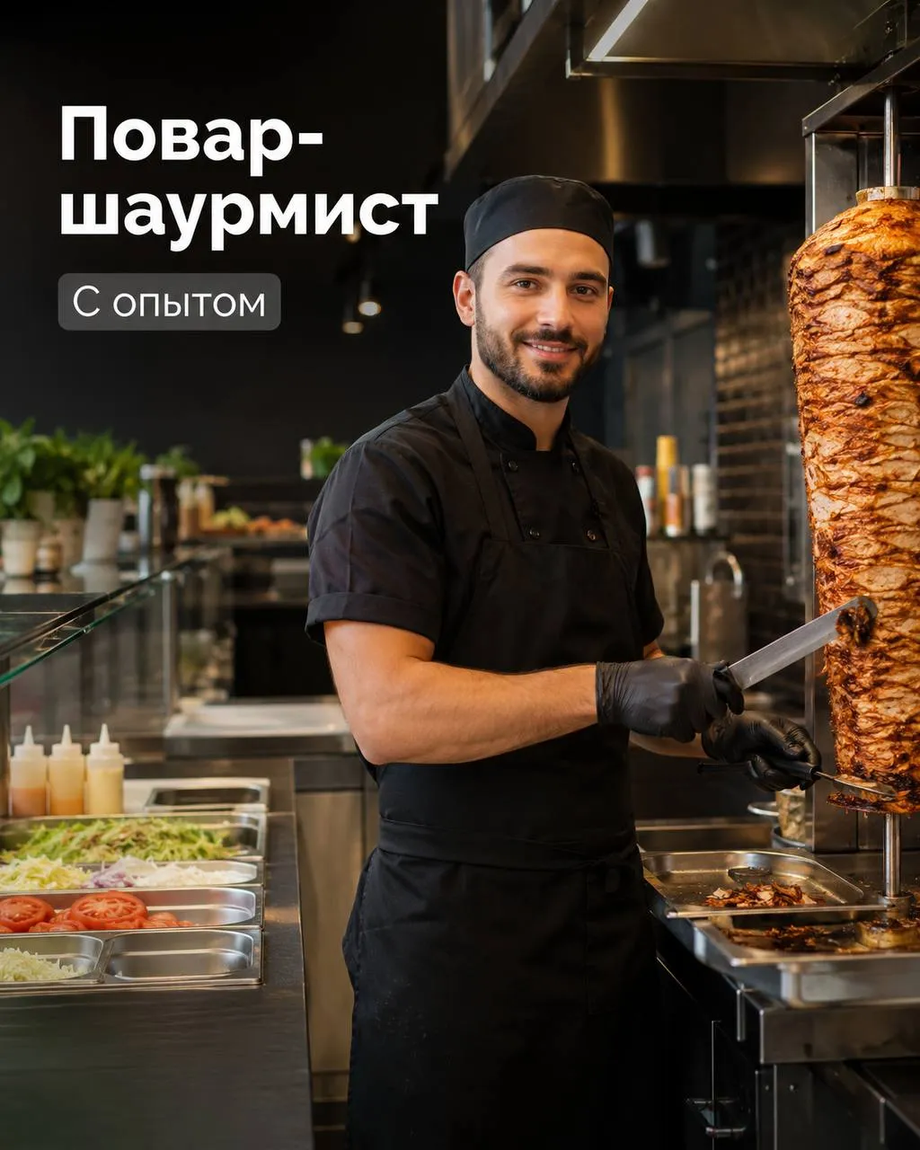 **ПОВАР ШАУРМИСТ** **От 4 500₽/смена** __Прямой