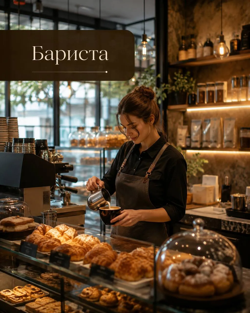 **БАРИСТА** **300₽/ч - 380₽/ч** __Прямой работодатель__